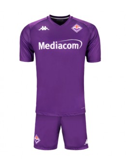 Fiorentina Heimtrikotsatz für Kinder 2024-25 Kurzarm (+ Kurze Hosen)